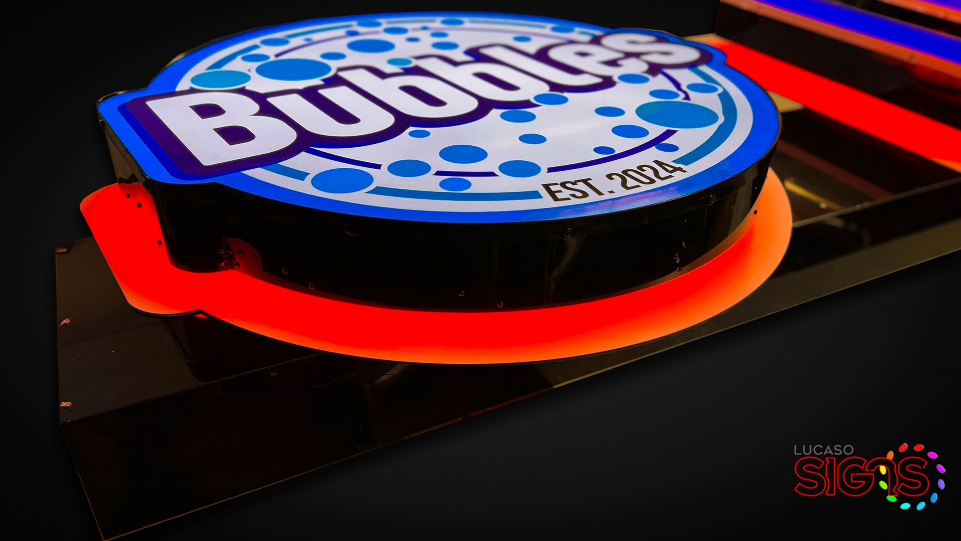 Channel logo with double LED and translucent graphics by lucaso signs