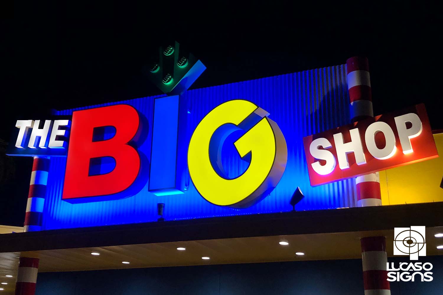 Large channel letters creaty style by lucaso signs