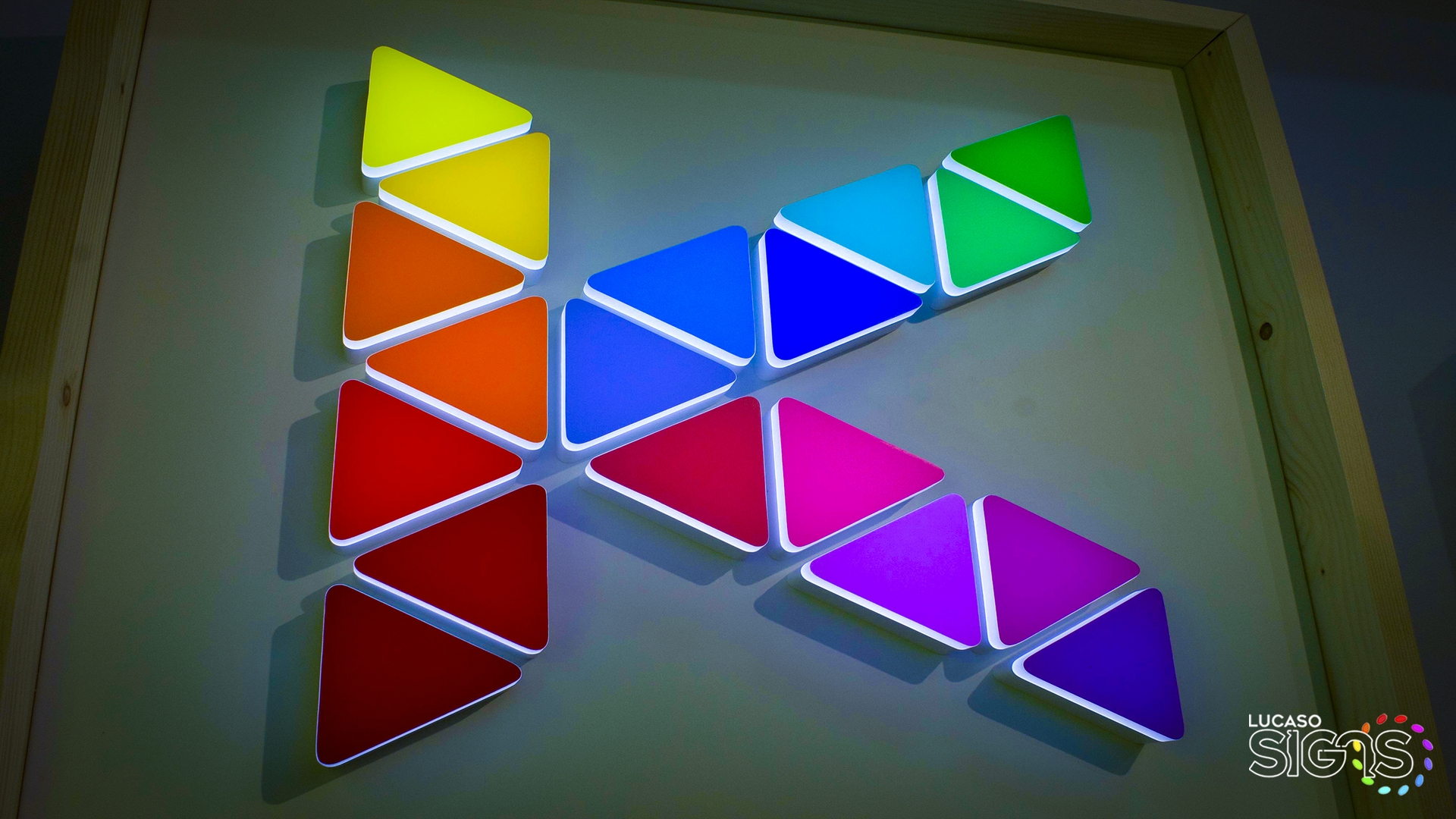 Trasnlucent 3M colors on puch through shapes by Lucaso Signs