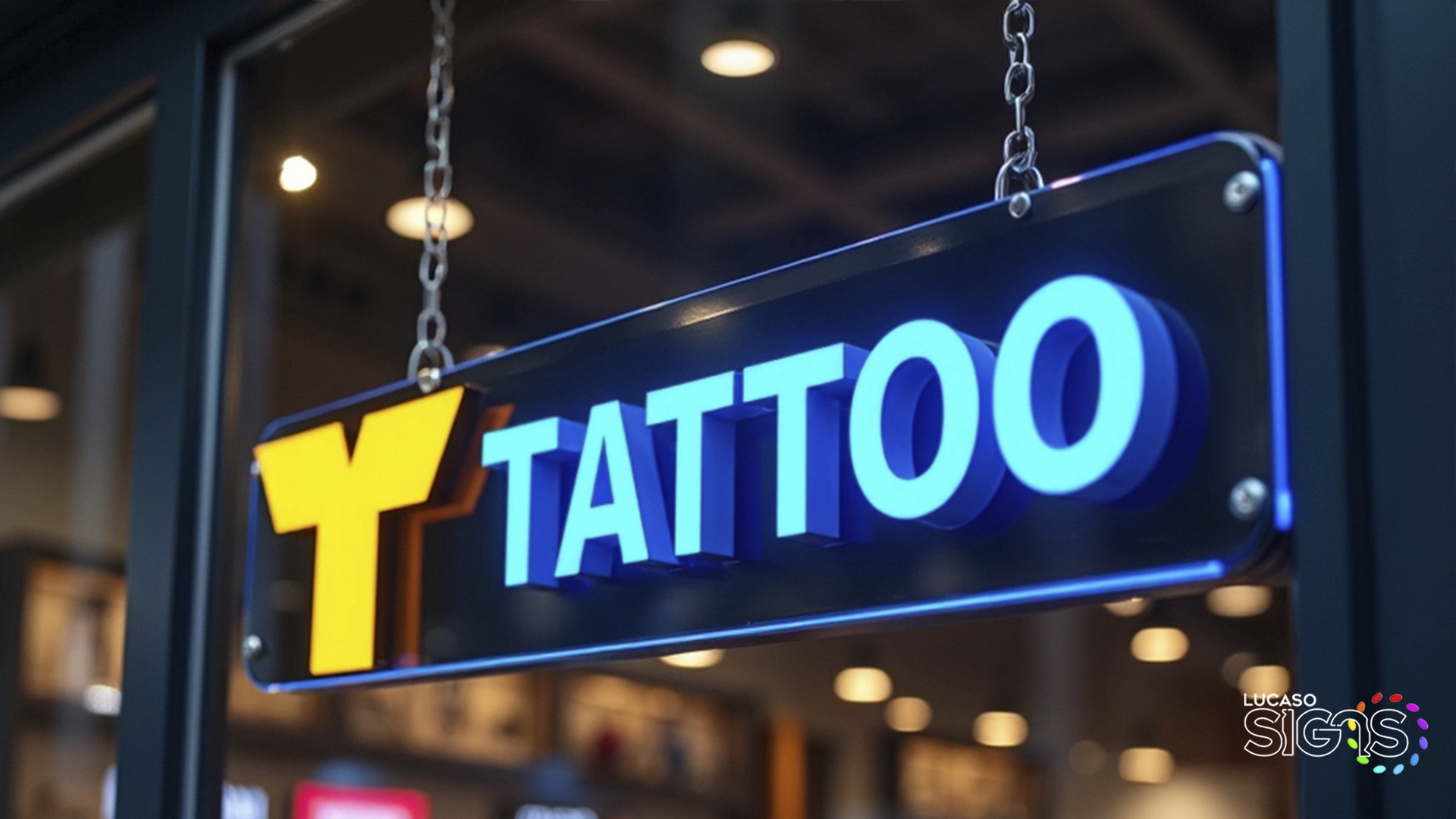 window tatto sign ultra thin light box by lucaso signs