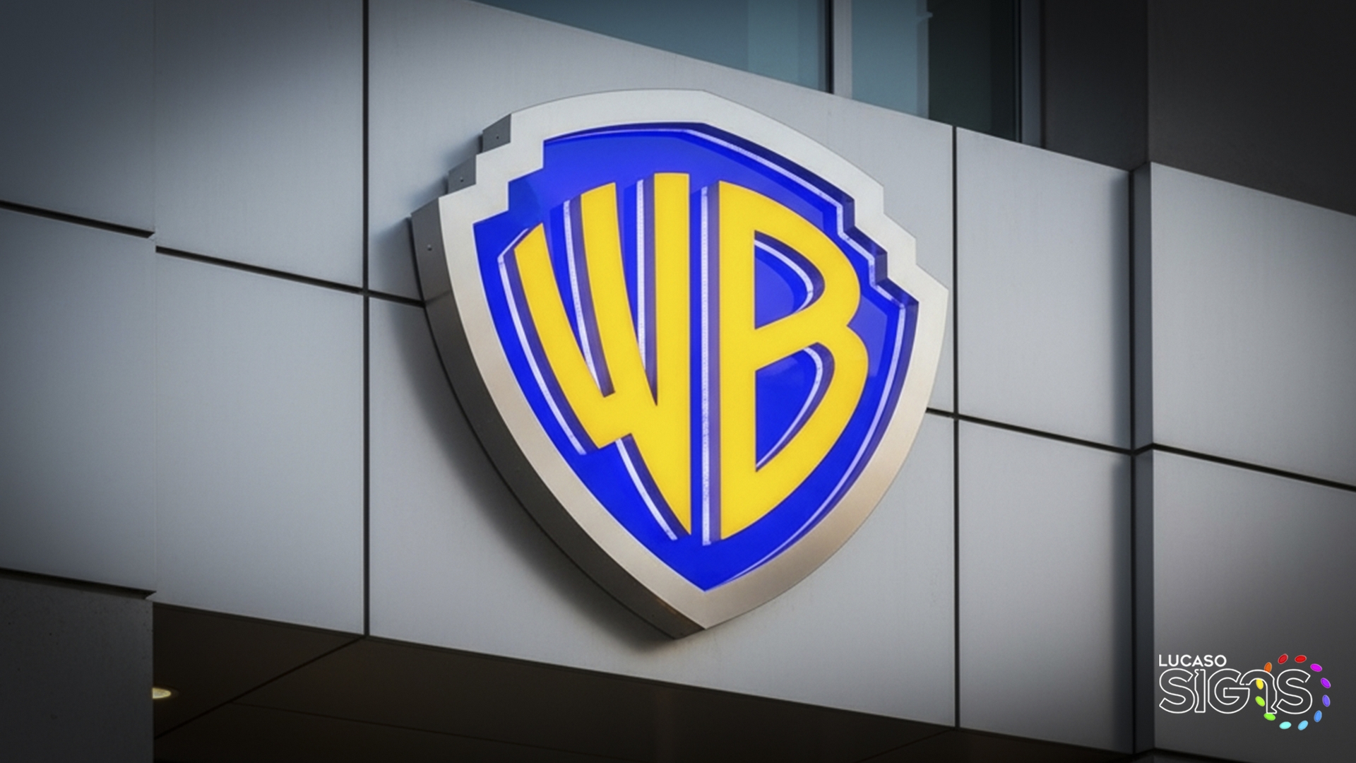 Architectural sign logo ulluminated WB by lucaso signs