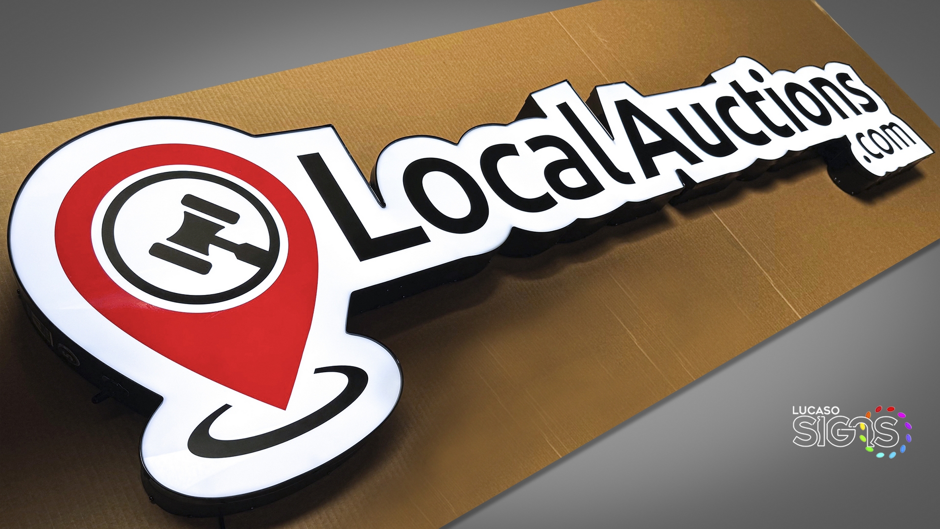 Wall sign illuminated cloud system by lucaso signs